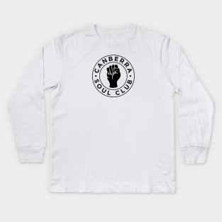 Canberra Soul Club (dark) Kids Long Sleeve T-Shirt